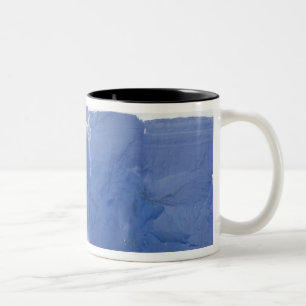 Antarctica, Paradise Bay, Massive wave forms Two-Tone Coffee Mug