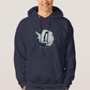 Antarctica Penguin Emblem – Polar Explorer Design Hoodie