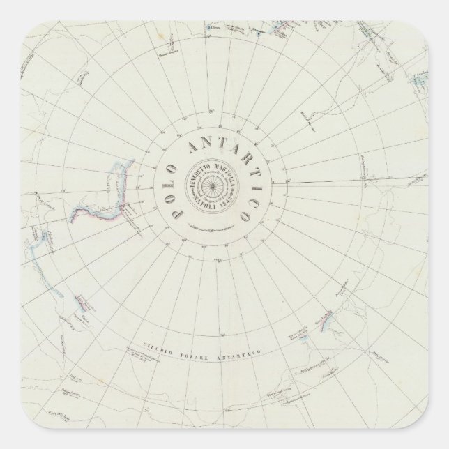 Antarctica Square Sticker (Front)