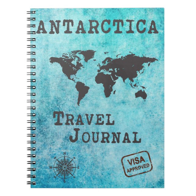Antarctica Travel Journal Vacation Trip Planner (Front)