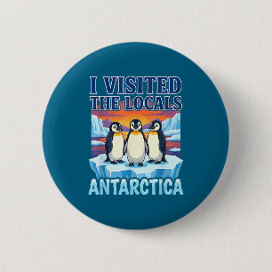 Antarctica Travel Souvenir Penguin Expedition 2 Inch Round Button