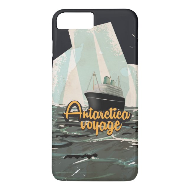 Antarctica Vintage Travel poster Case-Mate iPhone Case (Back)