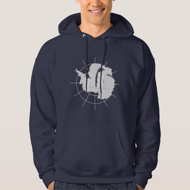 Antarctique - Sweat - shirt à capuche de pingouins (Devant)