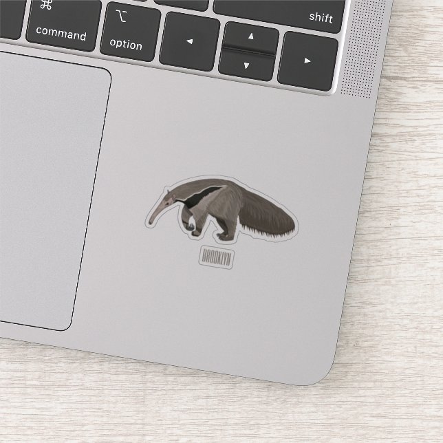 Anteater cartoon illustration (Detail)