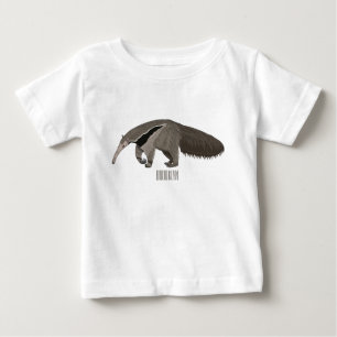 Anteater cartoon illustration baby T-Shirt