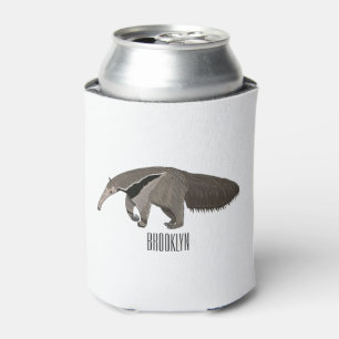 Anteater cartoon illustration  can cooler