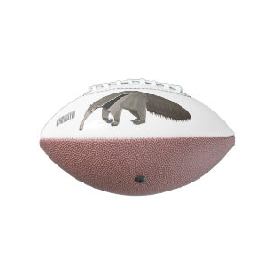 Anteater cartoon illustration football