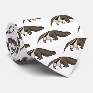 Anteater happy cartoon illustration tie