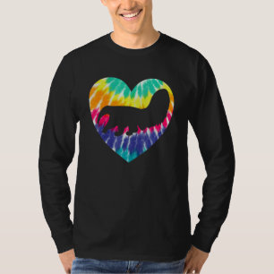 Anteater Heart With Tie Dye Print For Anteater   T-Shirt