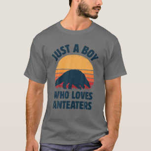 Anteater Just A Boy Who Loves Anteaters Retro Vint T-Shirt