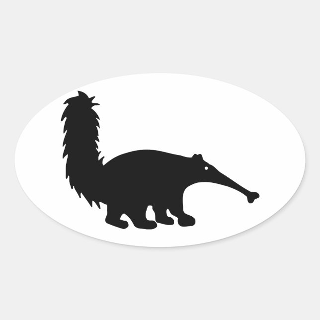 Anteater Oval Sticker (Front)