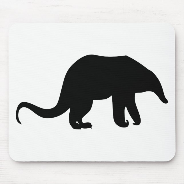 Anteater Silhouette Mouse Pad (Front)