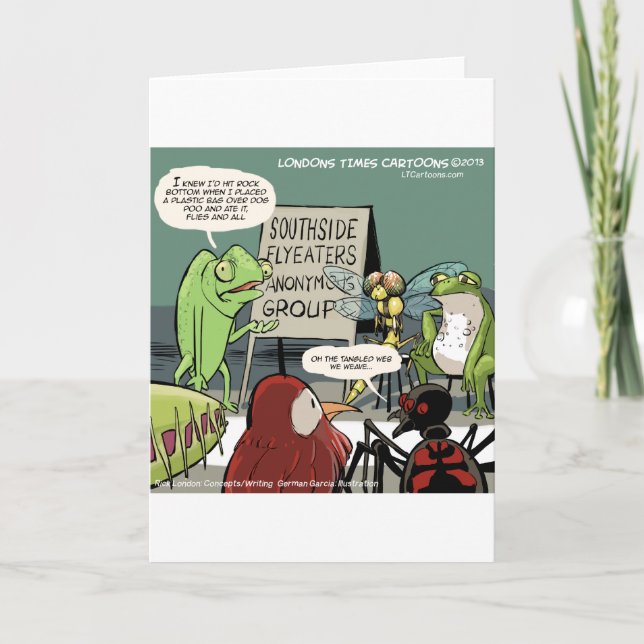 Anteaters Anonymous 12-Step Funny Card (Front)