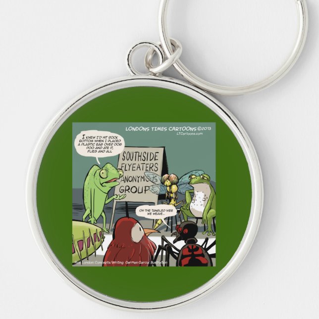 Anteaters Anonymous 12-Step Funny Keychain (Front)