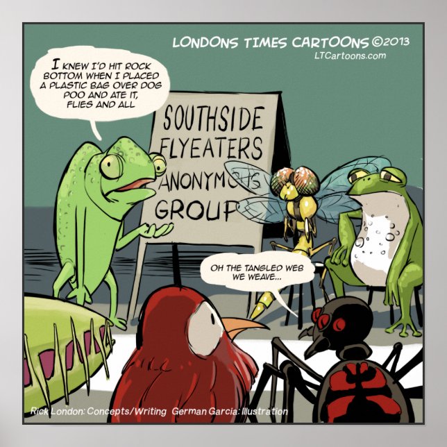 Anteater's Anonymous 12-Step Funny Poster (Front)