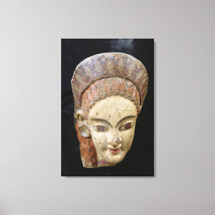 Antefix with a female head, from Cerveteri Canvas Print