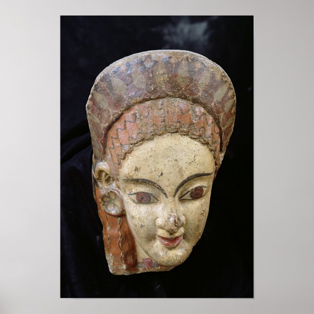 Antefix with a female head, from Cerveteri Poster (Front)
