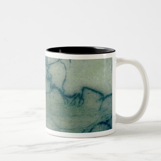 Antelope and bison, Perigordian (cave painting) Two-Tone Coffee Mug (Right)