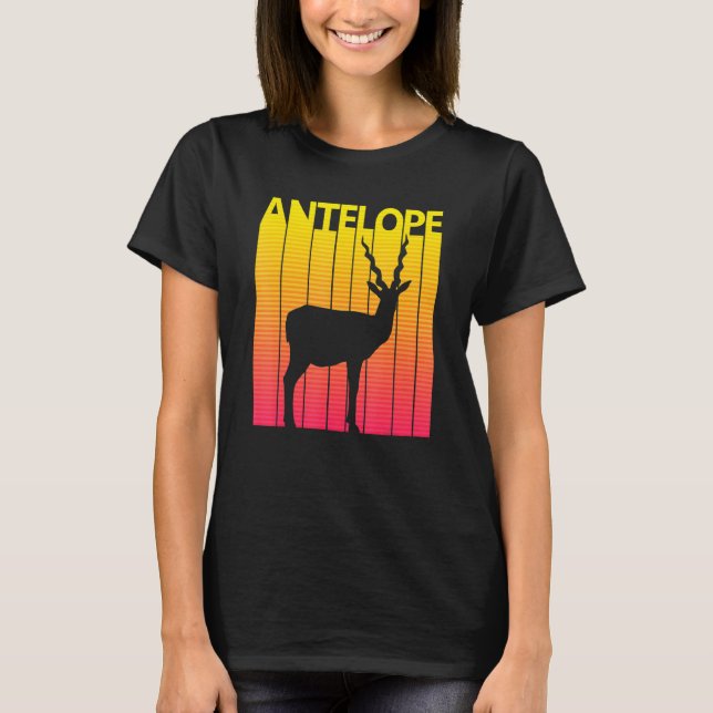 Antelope Animal Retro Costume T-Shirt (Front)