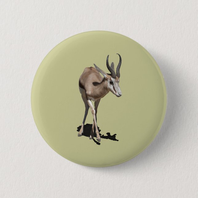 Antelope Baby 2 Inch Round Button (Front)