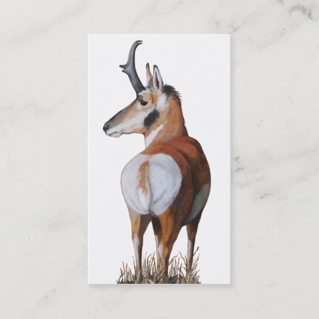 Antelope Book Mark Customizable Business Card (Front)