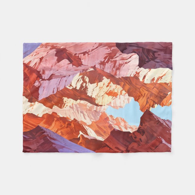 Antelope Canyon, Arizona Fleece Blanket (Front (Horizontal))