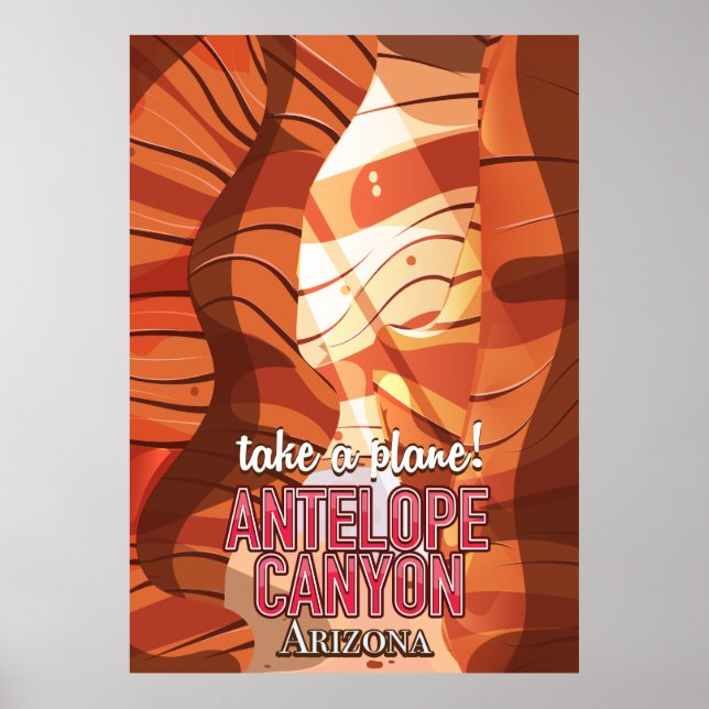 Antelope Canyon Arizona poster voyage (Devant)