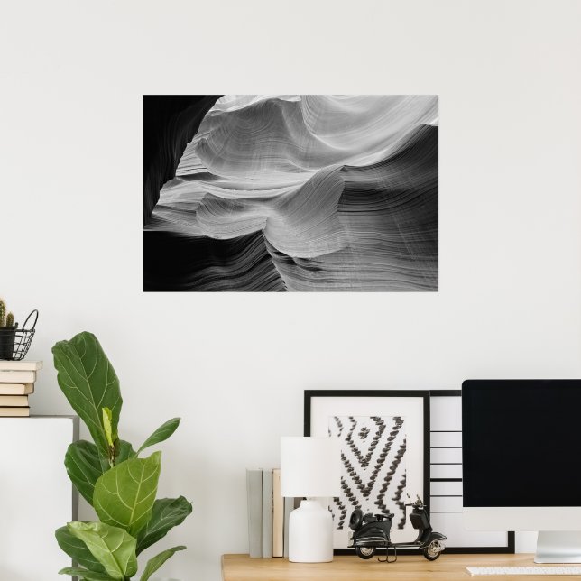Antelope canyon caves poster (Home Office)