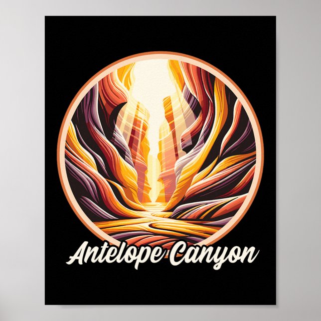 Antelope Canyon Hiking  Poster (Front)