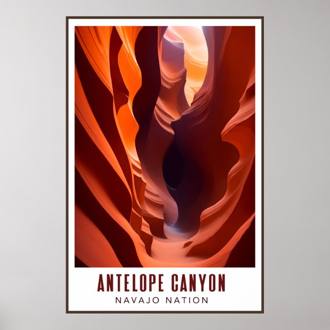 Antelope Canyon Navajo Nation Art Déco AZ Travel (Devant)