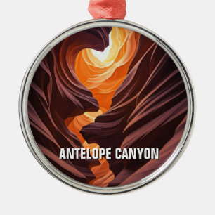 Antelope Canyon  Souvenir Metal Ornament