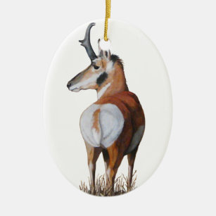 Antelope Christmas Ornament