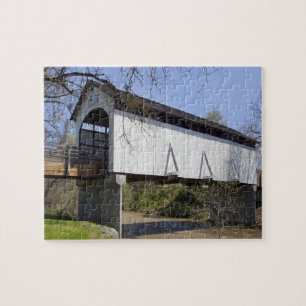 Antelope Creek Covered Bridge, built in 1922 Jigsaw Puzzle