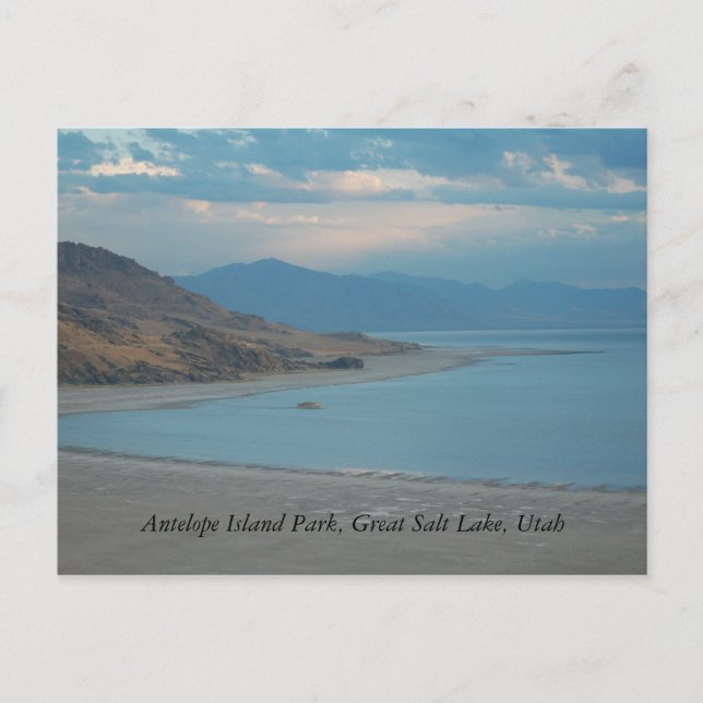 Antelope Island Park, Great Salt Lake... Postcard (Front)