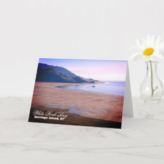 Antelope Island, Utah White Rock Bay Card