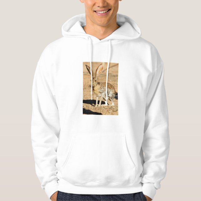 Antelope jackrabbit portrait, Arizona Hoodie (Front)