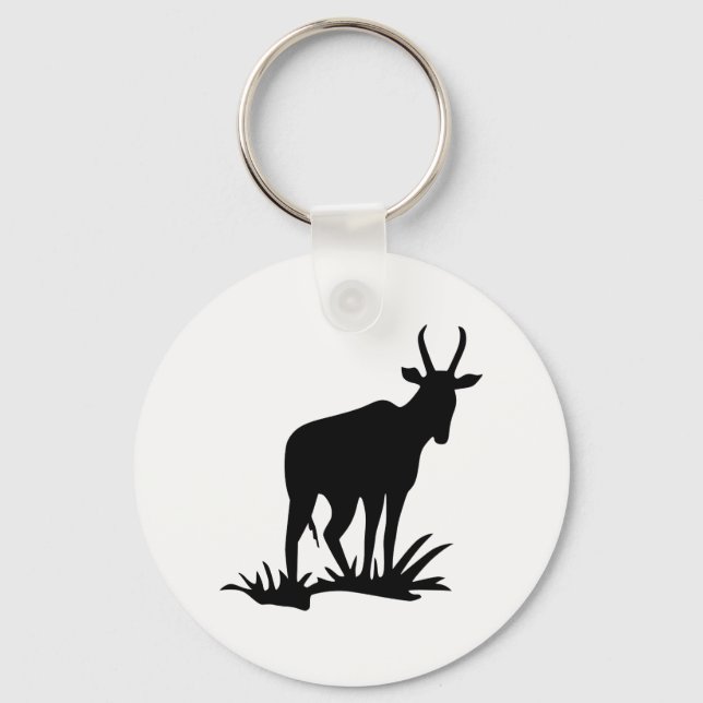 Antelope Silhouette Keychain (Front)