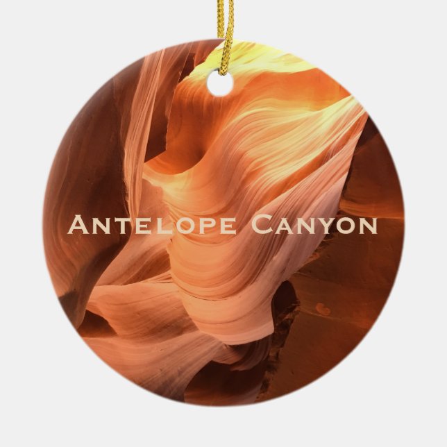 Antelope Slot Canyon Arizona Design Ornament (Front)