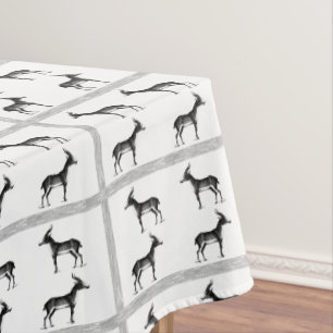 Antelope vintage pattern tablecloth