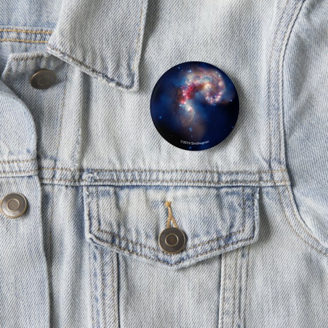 Antennae: A Galactic Spectacle 2 Inch Round Button (In Situ)