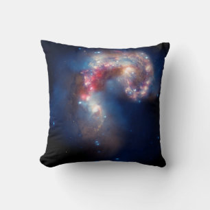 Antennae: A Galactic Spectacle Throw Pillow