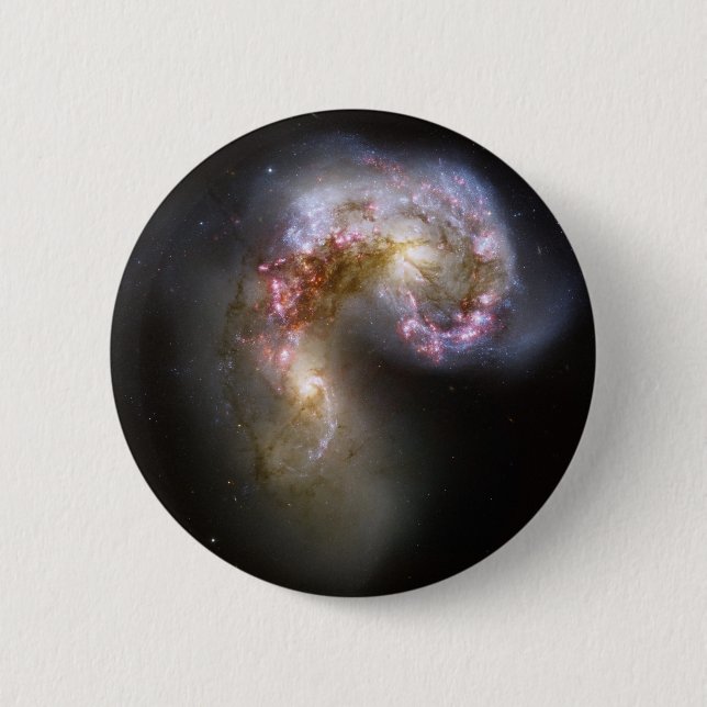 Antennae Galaxies 2 Inch Round Button (Front)