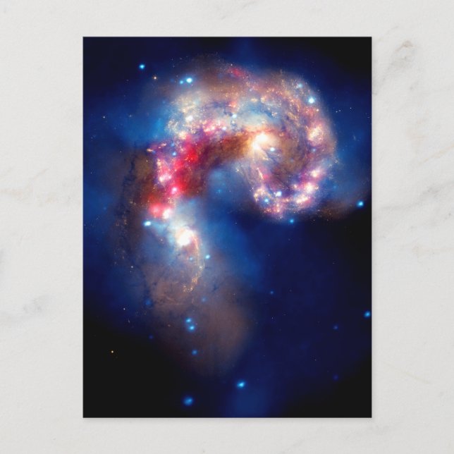 Antennae Galaxies Colliding Postcard (Front)