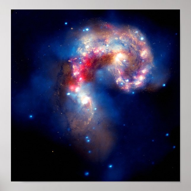 Antennae Galaxies Colliding Poster (Front)