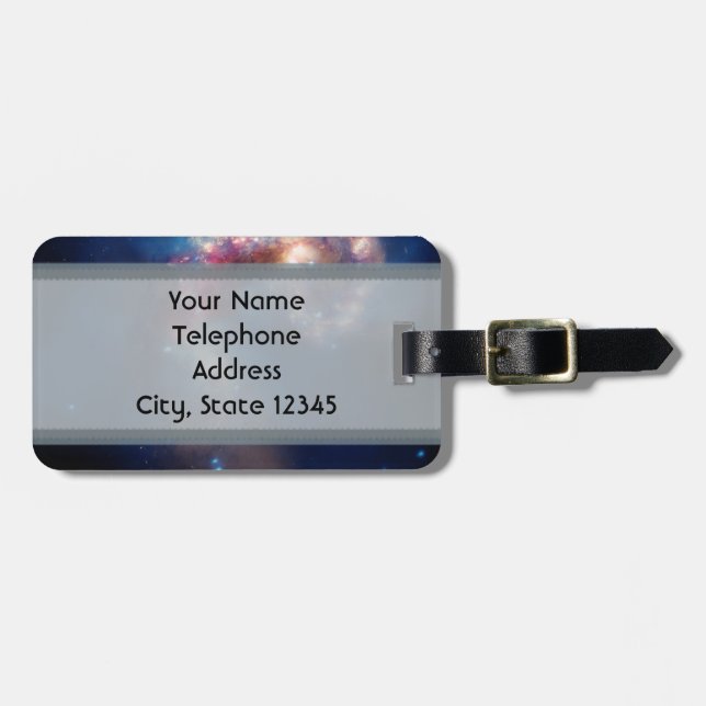 Antennae Galaxies Colourful Composite Luggage Tag (Front Horizontal)