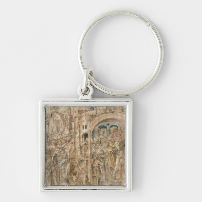 Antenor's Embassy to Greece and The Judgement of P Keychain (Front)