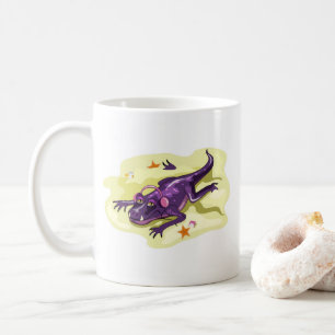 Anteosaurus Sunbathing With Headphones. Coffee Mug