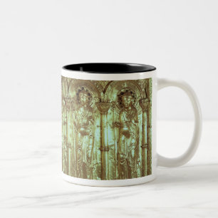 Antependium depicting Christ with the donors Two-Tone Coffee Mug