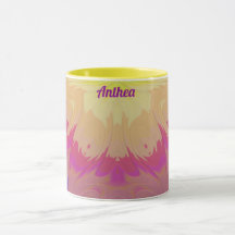 ANTHEA ~Zany 3D Fractal ~ Pink Purple Blue Yellow 