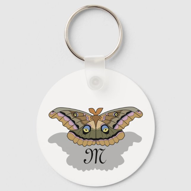 Anthereae Polyphemus Keychain (Front)